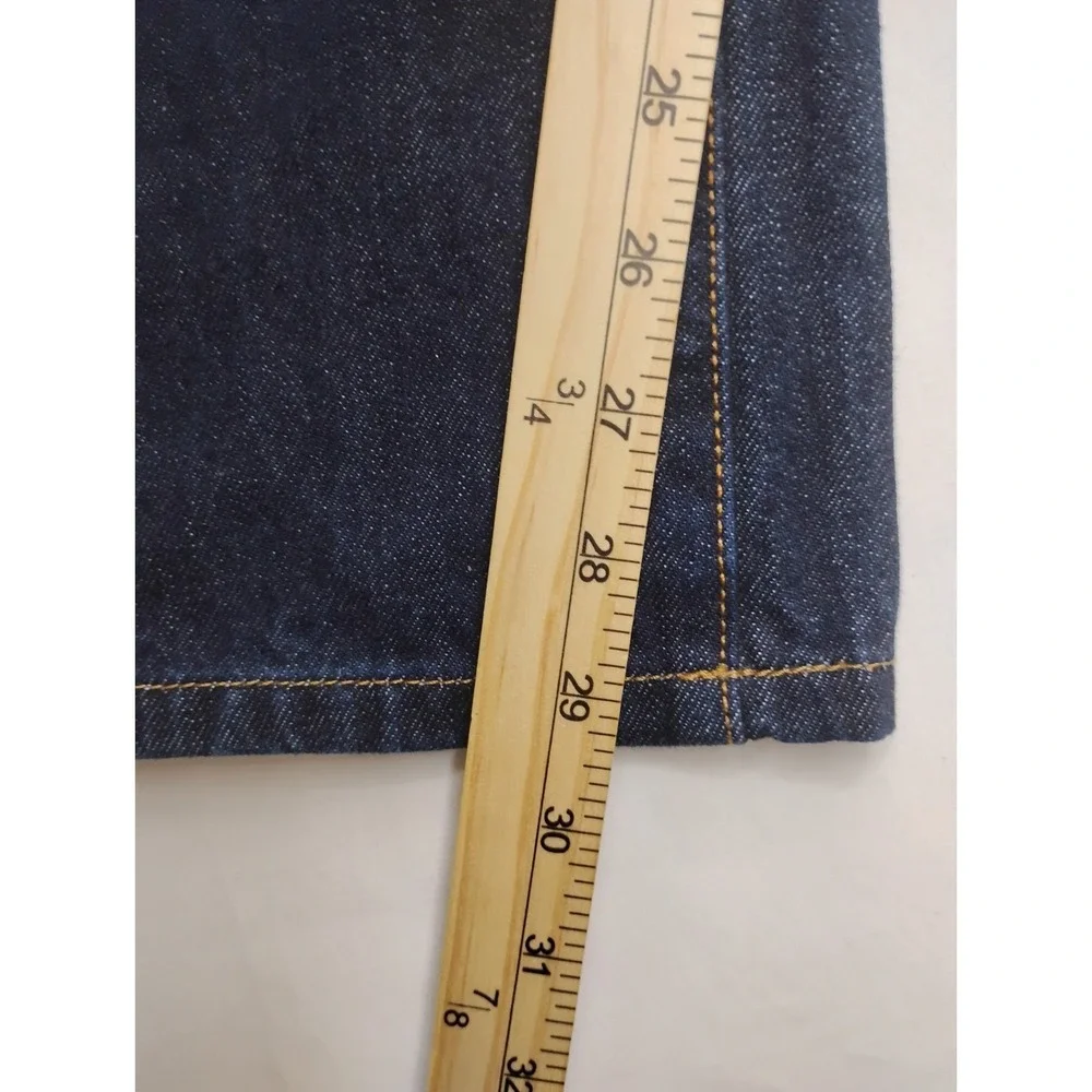Tommy Hilfiger Straight Jeans Mens Blue Dark Wash Denim 40x30